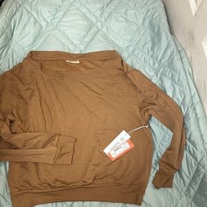 78 & Sunny Tan Long Sleeve Top